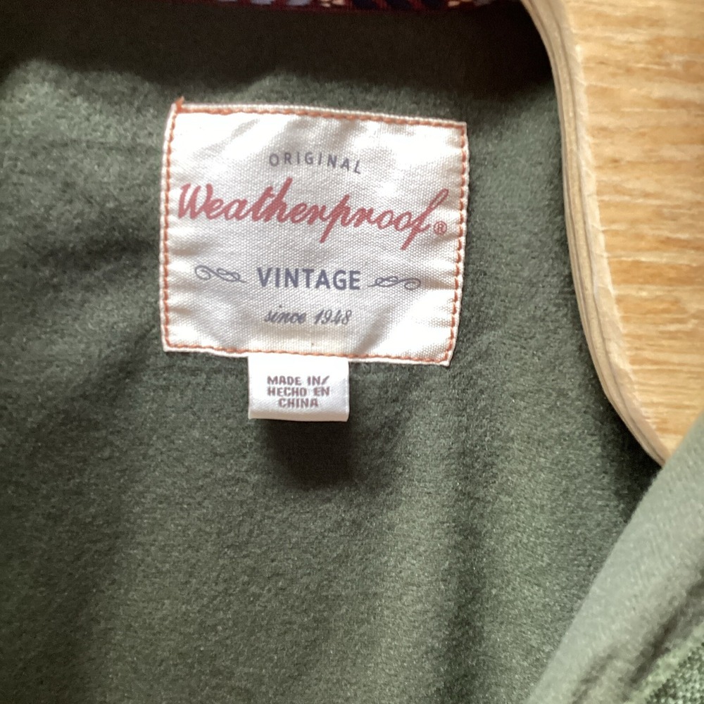 Weatherproof Vintage Men XL Sherpa Fleece Jacket Deep Depths Green 1F2331227 NEW - Picture 2 of 9